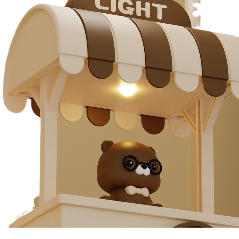 Fuente al por mayor nueva luz nocturna retro de malla LED recargable dormitorio lámpara de escritorio regalo de negocios para niños