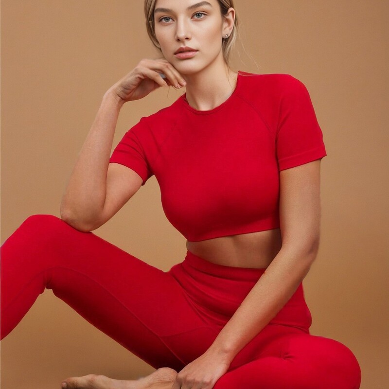 Yoga Clothing Suit for Women, High-End Professional High-End Sports Suit for Women, Fitness and Weight Loss Sports Clothing, Quick-Drying Long-Sleeved