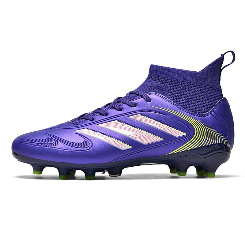2025 zapatos de fútbol nuevo color anti-desgaste anti-deslizante para hombres y mujeres AG clavos de hierba fábrica de jóvenes transfronterizos image 10