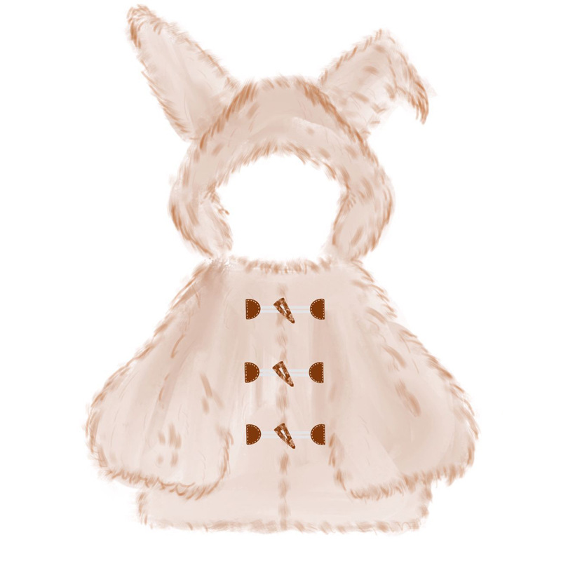 Abrigo Peludo Lolita con Capucha de Cachemira para Invierno image 6