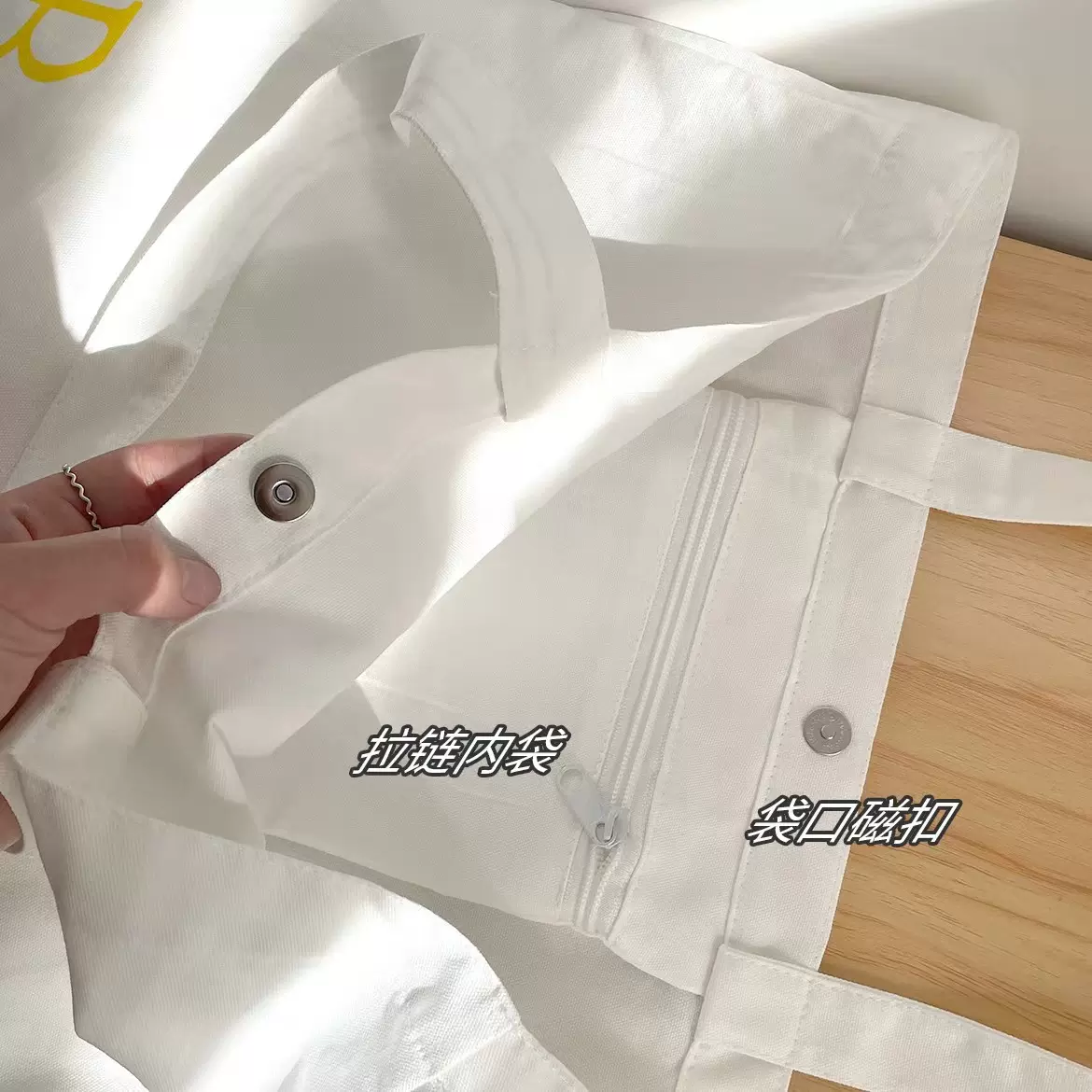 亚马逊跨境货源/ins风韩系纯色单肩包简约帆布包大学生上课帆布袋