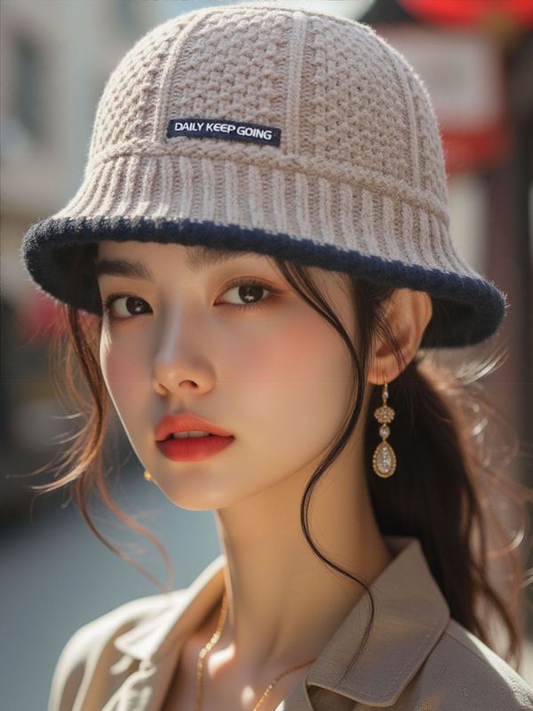 秋冬季新款韩版显脸小保暖水桶渔夫帽遮脸复古百搭盆帽子女潮8292|undefined