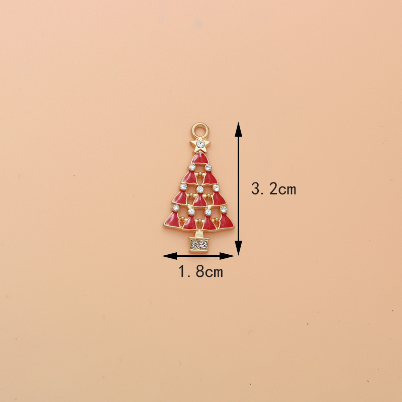 Enamel Design 1 Piece Alloy Christmas Tree