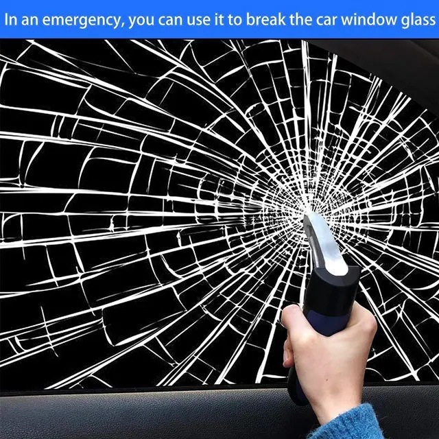 Cross-Border Hot-Selling Multifunctional Car Armrest Safety Hammer Window Breaker Escape Car Outdoor Life-Saving Hammer Factory Direct Sale