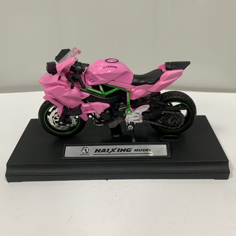 Modelo de motocicleta Kawasaki 2 locomotora simulación aleación figura colección decoración juguete niño al por mayor