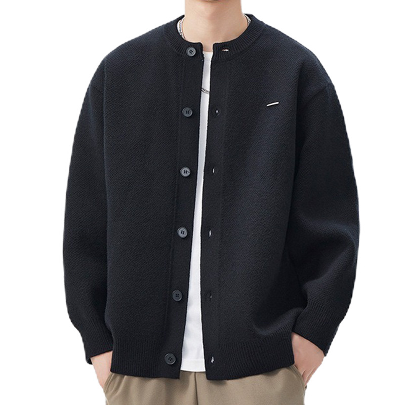 Explosiones transfronterizas de tamaño europeo suéter de jersey de gran tamaño cardigán chaqueta de color sólido fábrica de negocios al por mayor