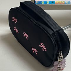 2025 新しいシンプルなインスタイル甘くてかわいい刺繍キャンバス鉛筆バッグ女の子文具バッグ文具バッグペンボックス