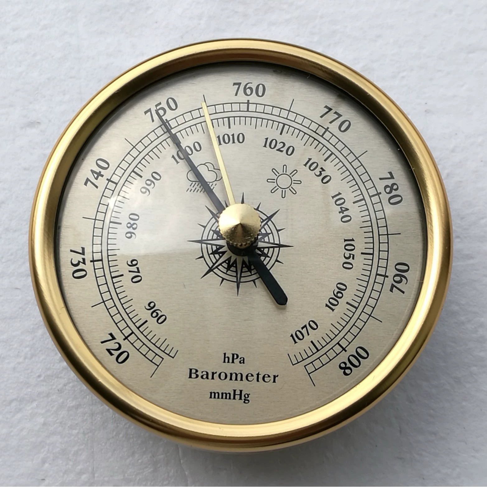 Манометр воздуха B9190G-7,2CM (золотой круг с золотой поверхностью)