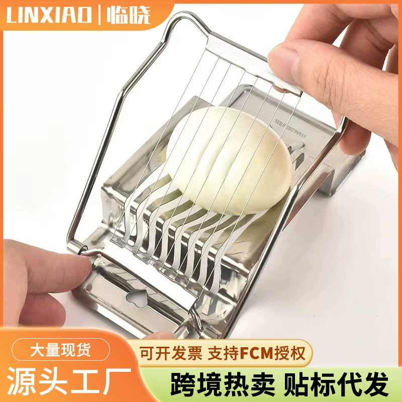 Резак для яиц из нержавеющей стали Необычный консервированный яичный слайсер Японские Креативные кухонные инструменты Прямые поставки с фабрики