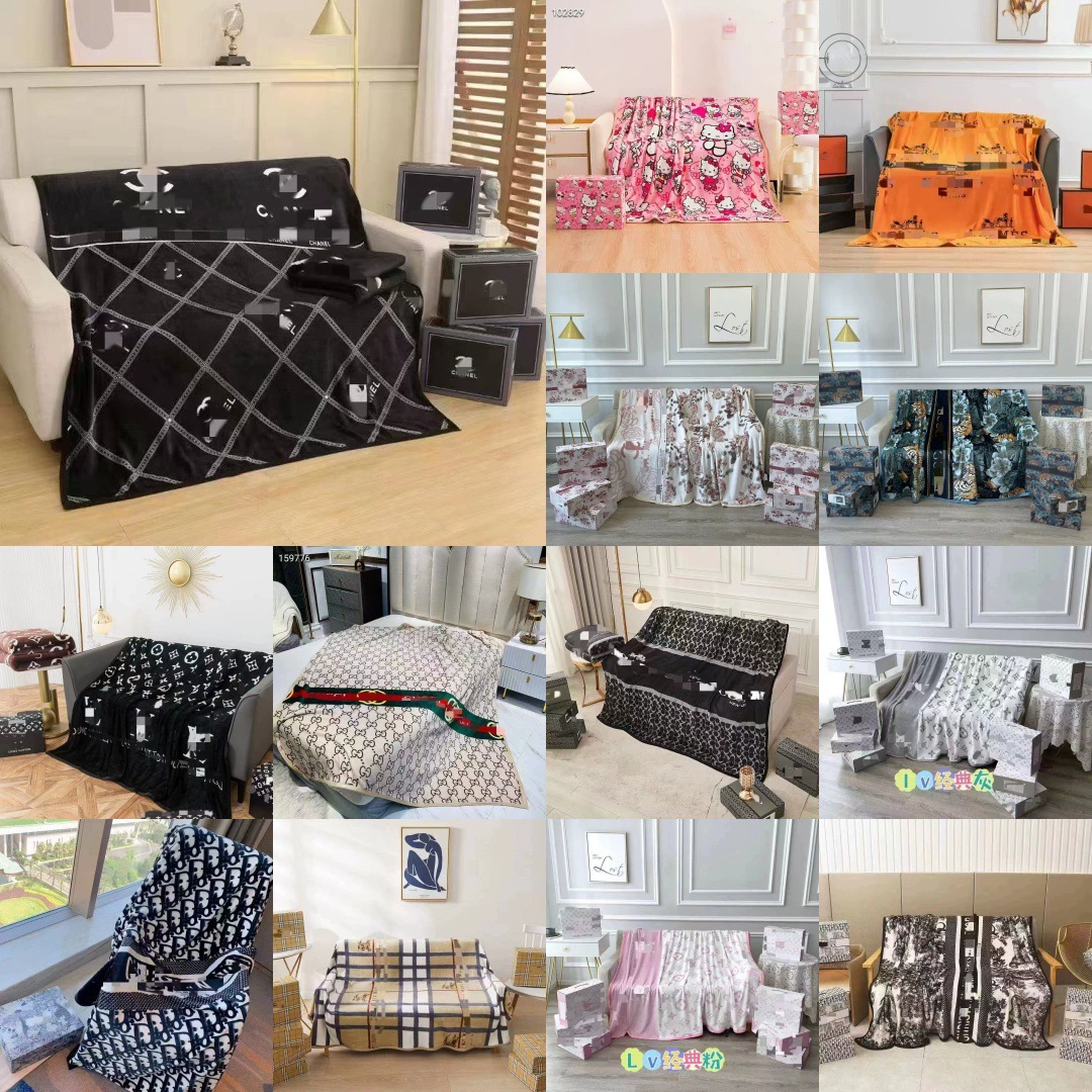 Модное брендовое одеяло для внешней торговли, фланелевое коралловое бархатное утолщенное одеяло для обеденного перерыва, офисное одеяло с кондиционером, подарочная коробка, оптовая продажа