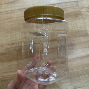 Factory wholesale plastic bottle tea nut food plastic jar transparent sealed bottle wide mouth storage bottle sealed jar