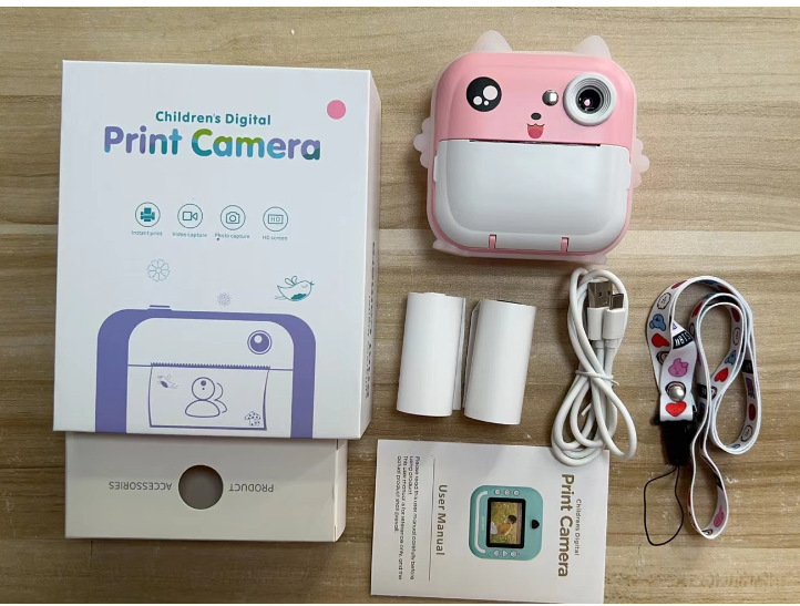 Nueva cámara digital Polaroid para niños de dibujos animados lindo mini impresión fotográfica digital HD cámara de impresión