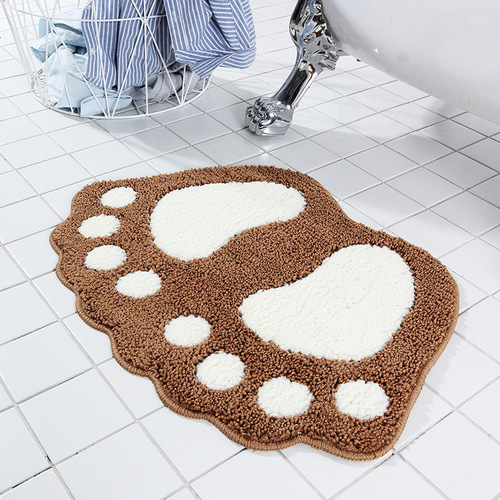 Cross-border Instagram-style faux-cashmere foot mat with 