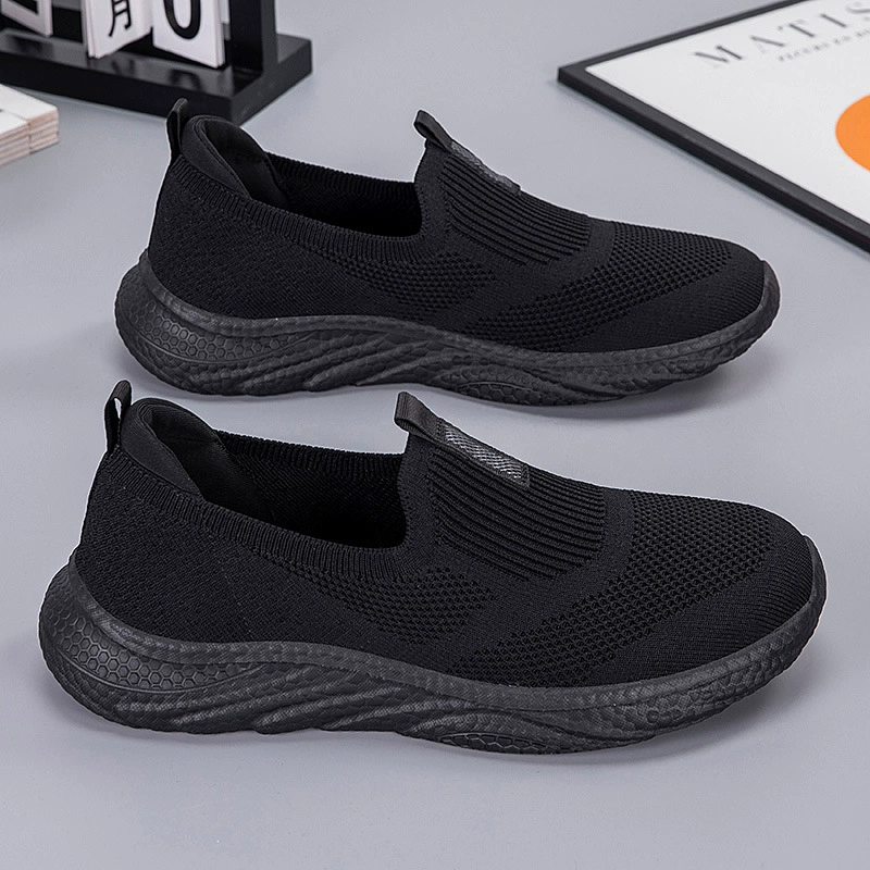 Walking shoes for leisure, breathable footwear for mother, for middle age, soft sole