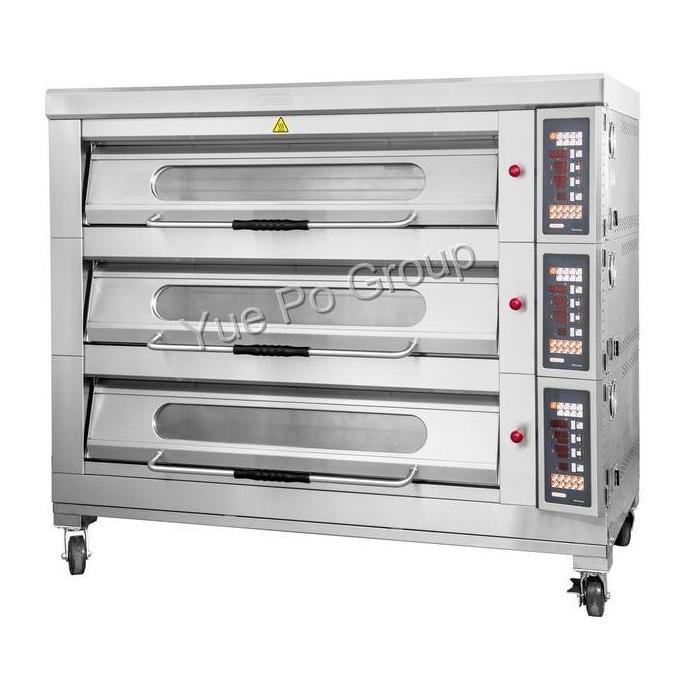 利高三层电焗饼炉连焗炉架 (铁底不连加湿器)