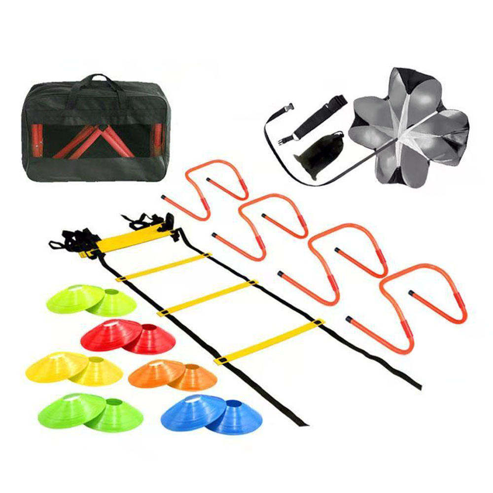 Cross-Border Football Training Equipment Agility Ladder Set Youth Outdoor Portable Jump Ladder Football Equipment Complete Set