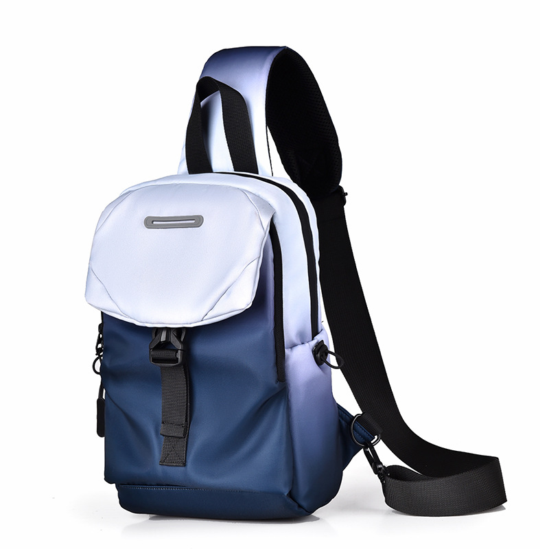 Transfronterizos otoño y invierno nueva gran capacidad de ciclismo al aire libre unisex mochila de pecho mochila de trampolín inclinado bolsa de moda bolsa de ocio