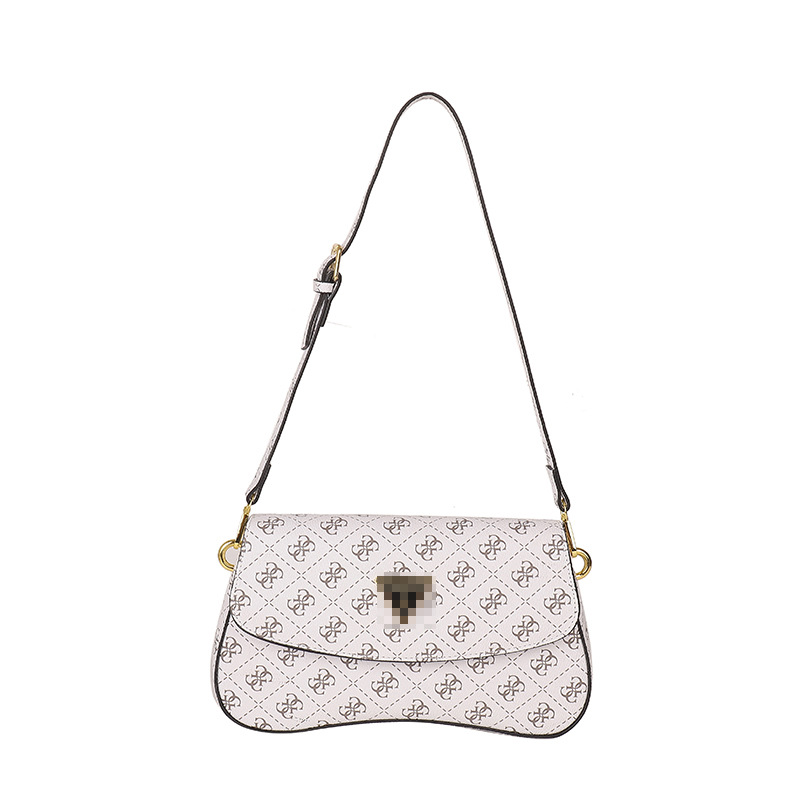 Bolsos transfronterizos para mujer 2024 nuevo estilo de alta gama bolso de axila de lujo simple y ligero con estampado de diamantes bolso de mensajero de todo fósforo