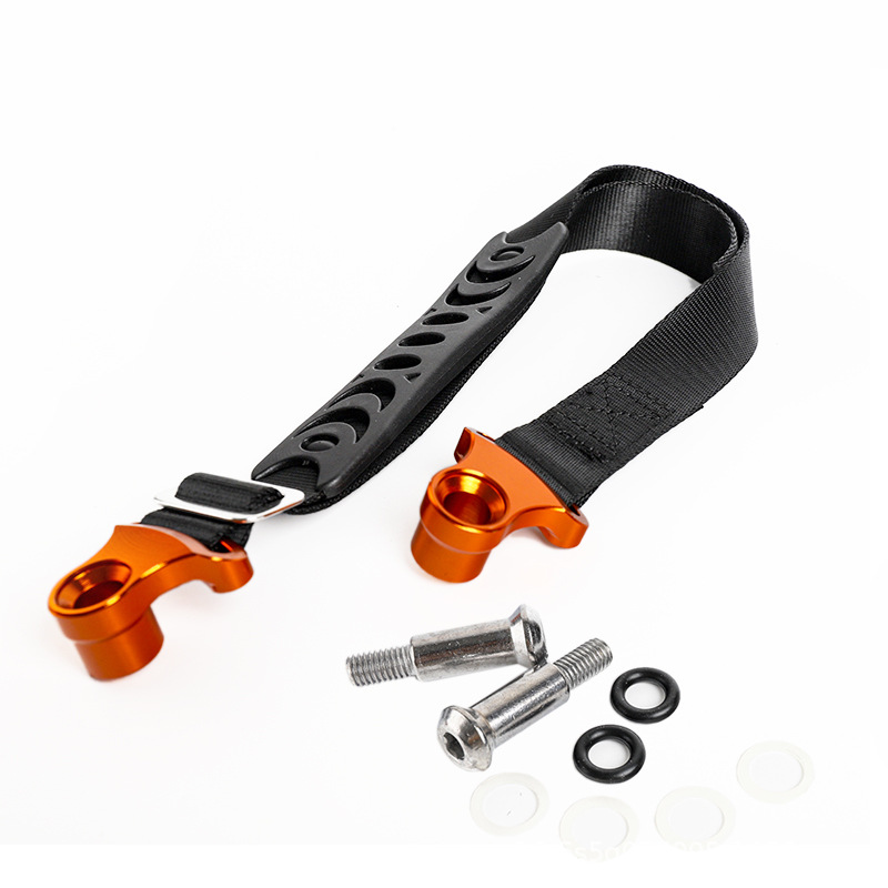 Off-Road Motorcycle Modified with Cnc Front and Rear Lifting Straps, Towing Straps, Rescue Rope with Rubber Handles, Suitable for Multiple Vehicle Models
