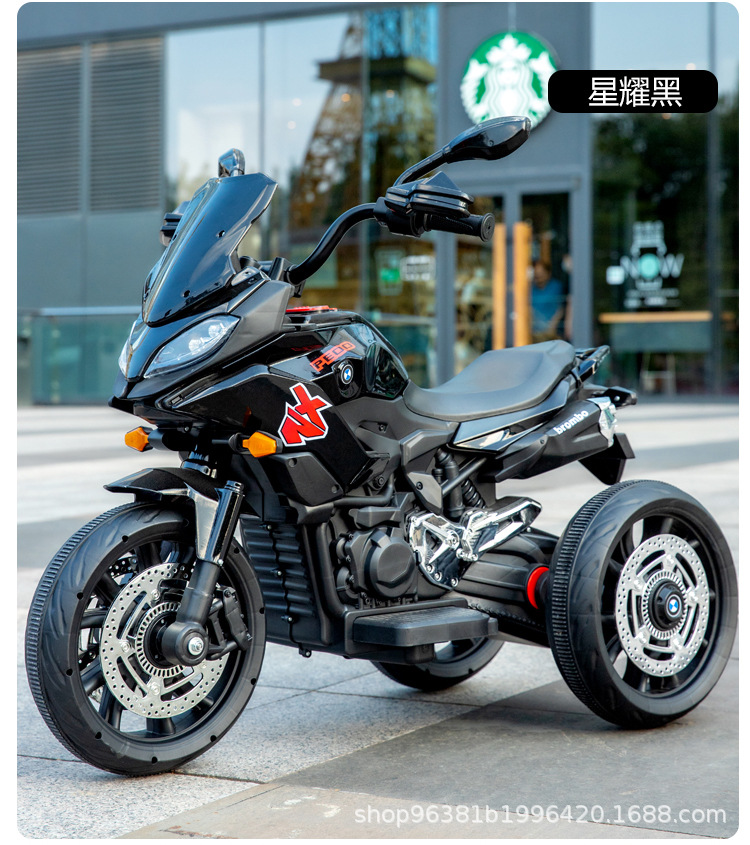 Motocicleta eléctrica para niños batería de doble tracción triciclo bebé coche de juguete para niños de 3 - 12 años