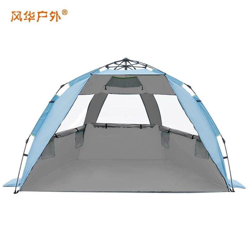 Beach handheld folding automatic tent for fishing, fully automatic