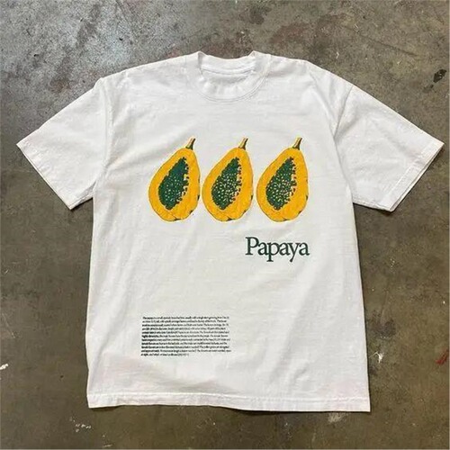 Summer Women Fruit Letter Pattern Printed T-shirts Y2k Haraj