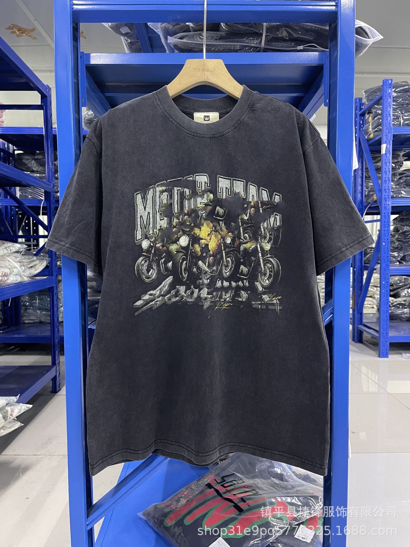 クロスボーダーの新型欧米のファッションブランドのレトロな水洗いは古い落書きをします。