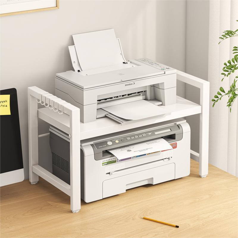 Retractable Desktop Printer Storage Rack Table Bookshelf Steel Iron Desk Office Desk Computer Desk Storage Rack