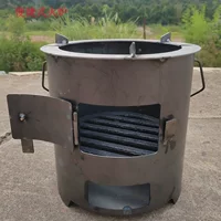 Новый стиль утолщенный стальной лист печи дрова печи древесный уголь печи для приготовления чая в печи для отопления на открытом воздухе барбекю дома многофункциональный уголь