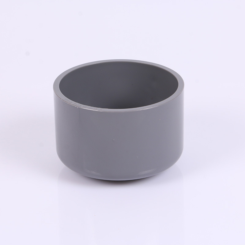 灰色管件管帽管堵 PVC-U堵头管帽 给水塑料配件UPVC管堵厂家供货-阿里巴巴