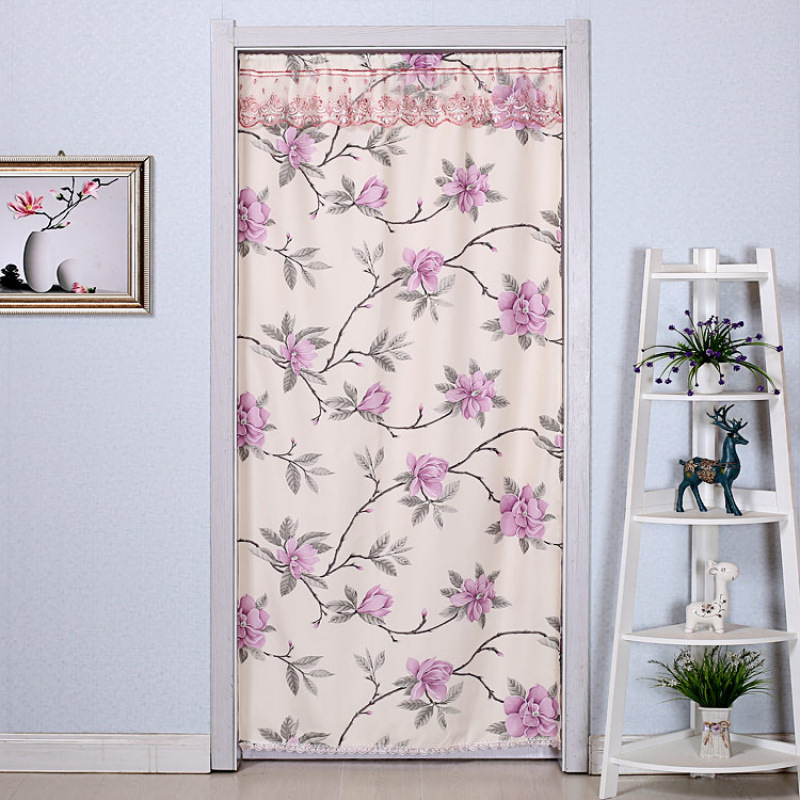Door Curtain Fabric Single Layer Cloth Curtain Feng Shui Curtain Partition Curtain Bathroom Long Door Curtain Bedroom Kitchen Hanging Curtain Half Curtain Japanese Style