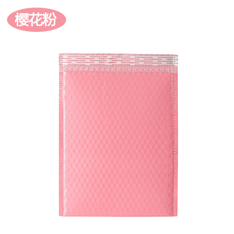 Bolsa de burbujas de color mate gruesa 140g bolsa de burbujas de película de coextrusión negra bolsa autoadhesiva bolsa de espuma de embalaje de ropa