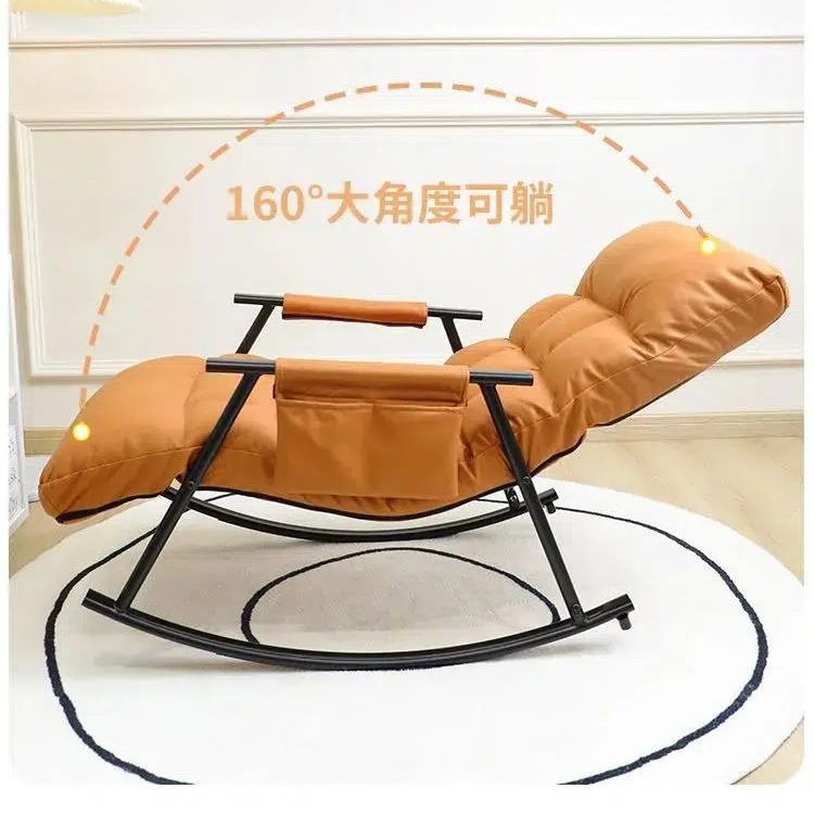 Balcón mecedora hogar perezoso sofá tecnología tela reclinable adulto ocio reclinable para dormir Internet celebridad sala de estar mecedora