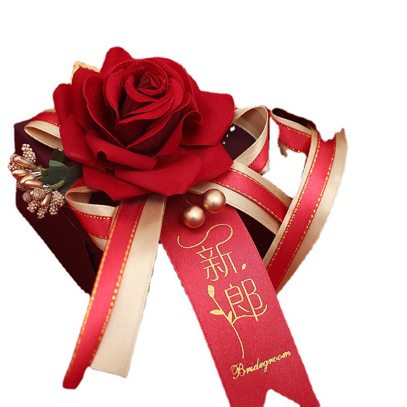 Boda ramillete familia boda dama de honor suministros novio novia creativo conjunto completo no flor dama simulación placket