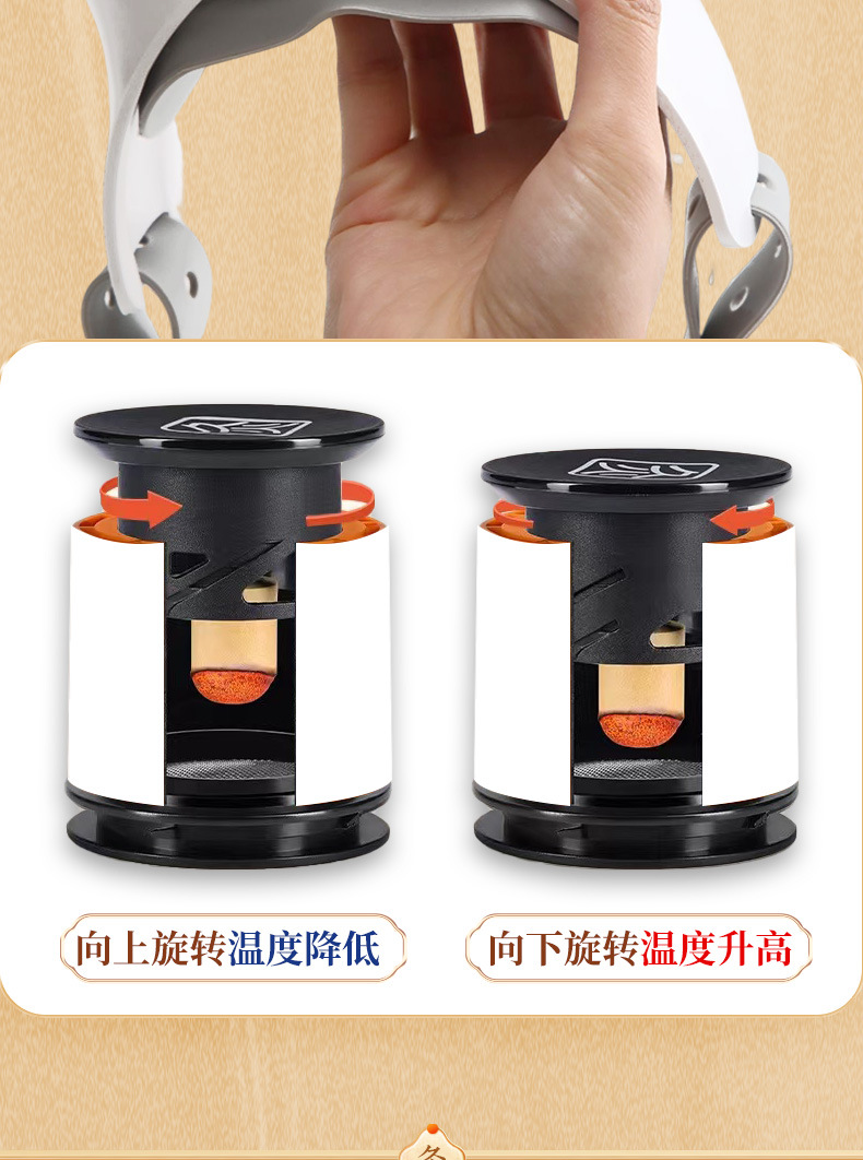 Smokeless Eye Moxibustion Device Portable Eye Care Warm Moxa Massage Tool with 2-3 Holes quality and texture