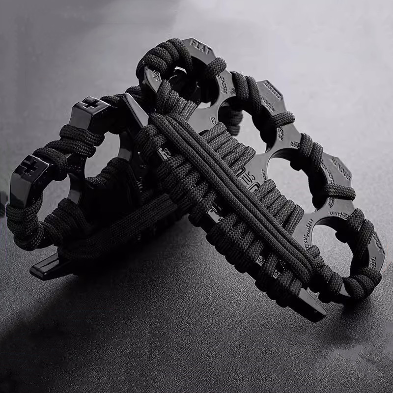 指虎四指恶灵拳套锌合金加厚防身戒指合法自卫打架铁拳头拳扣指环