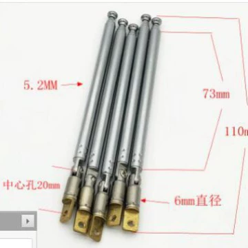 Удлинительная антенна 5273-5 секций универсальный FM-радио пульт дистанционного управления дверной магнитной звуковой телескопической антенны 52-73 Прямая продажа