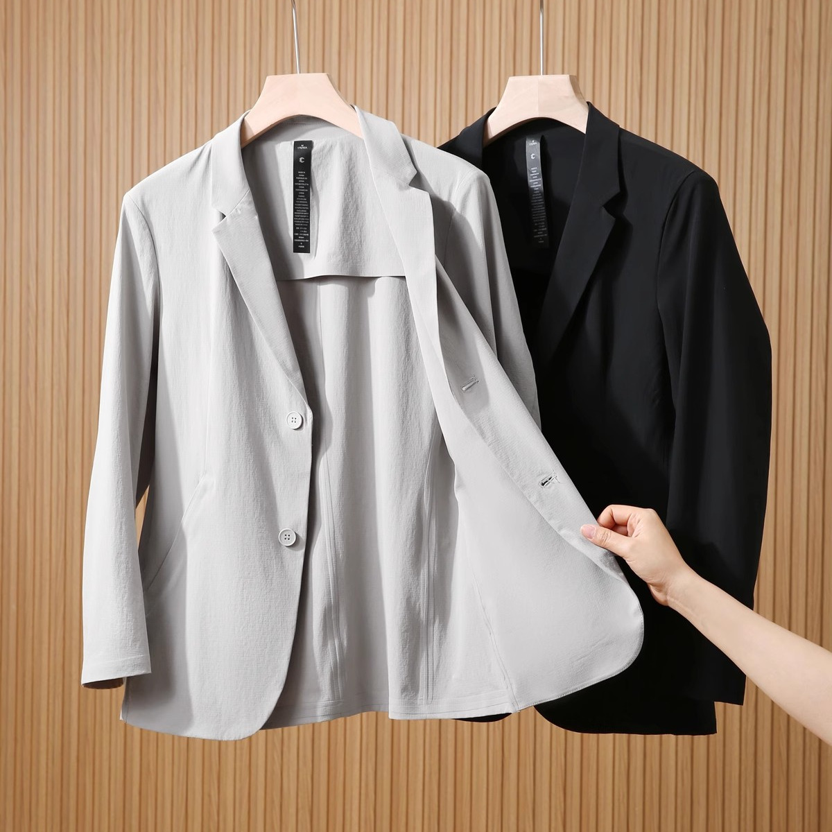 King of popularity elevator 1298! 2025 New Men's Casual Suit Skin Clothing Thin Summer Coat Trendy