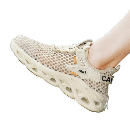 Mesh Breathable Men's Shoes Summer Thin Lightweight Mesh Shoes Men's Sandals Hollow Large Mesh Casual Running sneaker