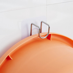 免打孔臉盆架卡通浴室置物架衛生間強力粘鈎壁掛式洗臉盆掛鈎吉茂