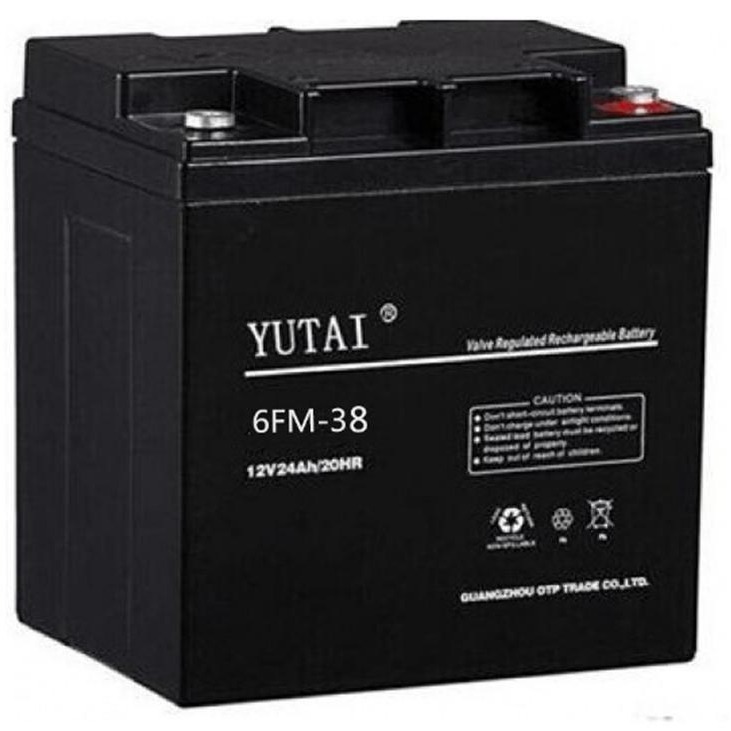 YUTAI蓄电池6FM-38 12V38AH 信号系统 基站备用 电厂备用