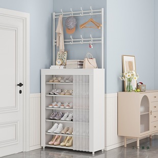 Dust-Proof Shoe Rack Multi-Layer Household Floor-Standing Integrated Shoe and Hat Rack Bedroom Living Room Bag Rack Door Simple Storage Rack