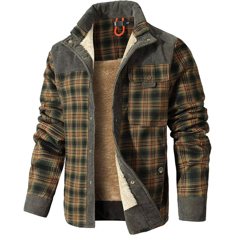 Foreign Trade Amazon Spring and Autumn New Men's Plaid Shirt Jacket Youth Casual Jacket Men's Top Jacket Foreign Trade Amazon Spring and Autumn New Men's Plaid Shirt Jacket Youth Casual Jacket Men's Top Jacket