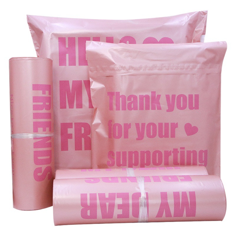 Bolsas de envío reforzadas color oro rosa, autoadhesivas y resistentes, embalaje exprés al por mayor