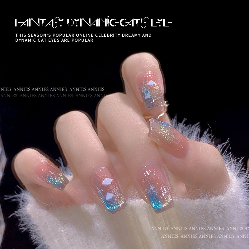 Nueva fábrica de esmalte de uñas de fototerapia blanca al por mayor Tiktok hot fantasy dynamic spar cat eye Nail Polish glue otoño e invierno