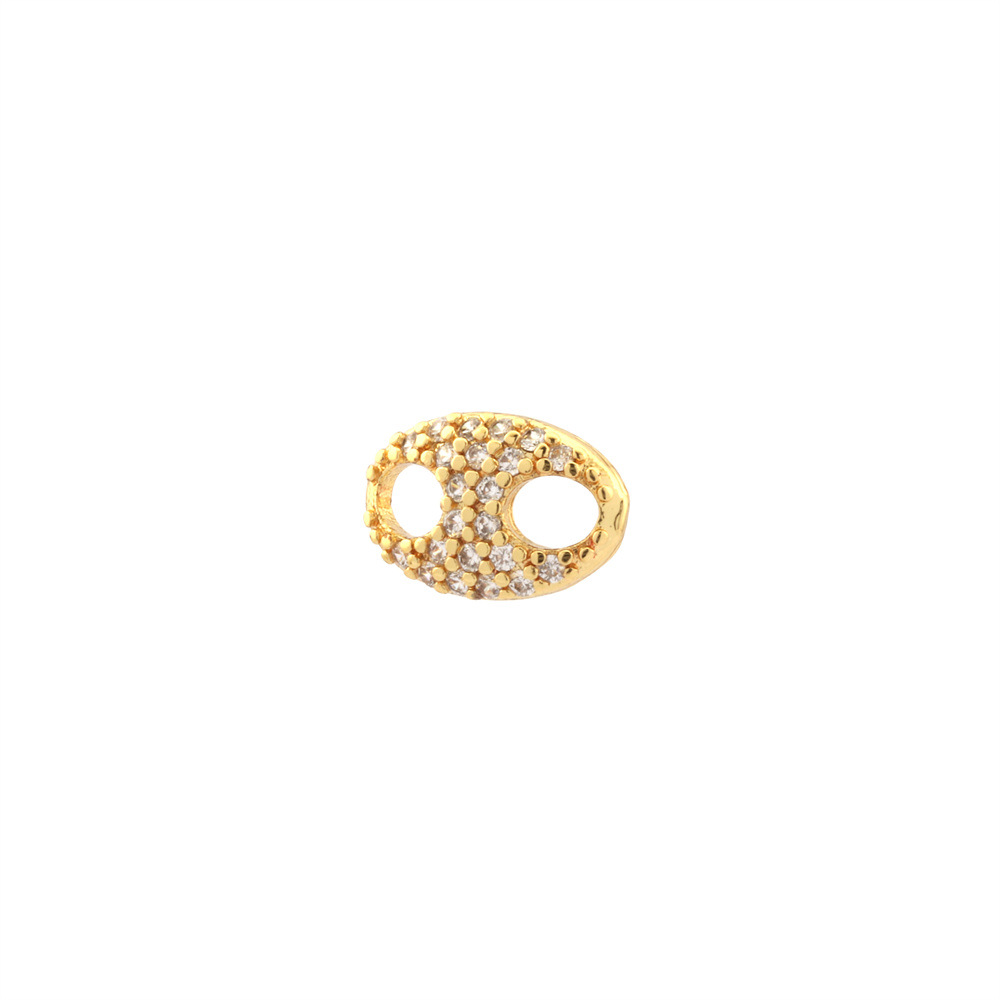2g Weight Pendant Jewelry Making Type 16 * 19mm Jewelry Making Size Zircon Inlay Material DIY Jewelry Accessories Classification 1 Piece Quantity Copper Material Letter, Moon Pattern All Seasons Season Simple Style Style 1 Piece 16 * 19mm Copper Zircon Letter Moon Pendant 10