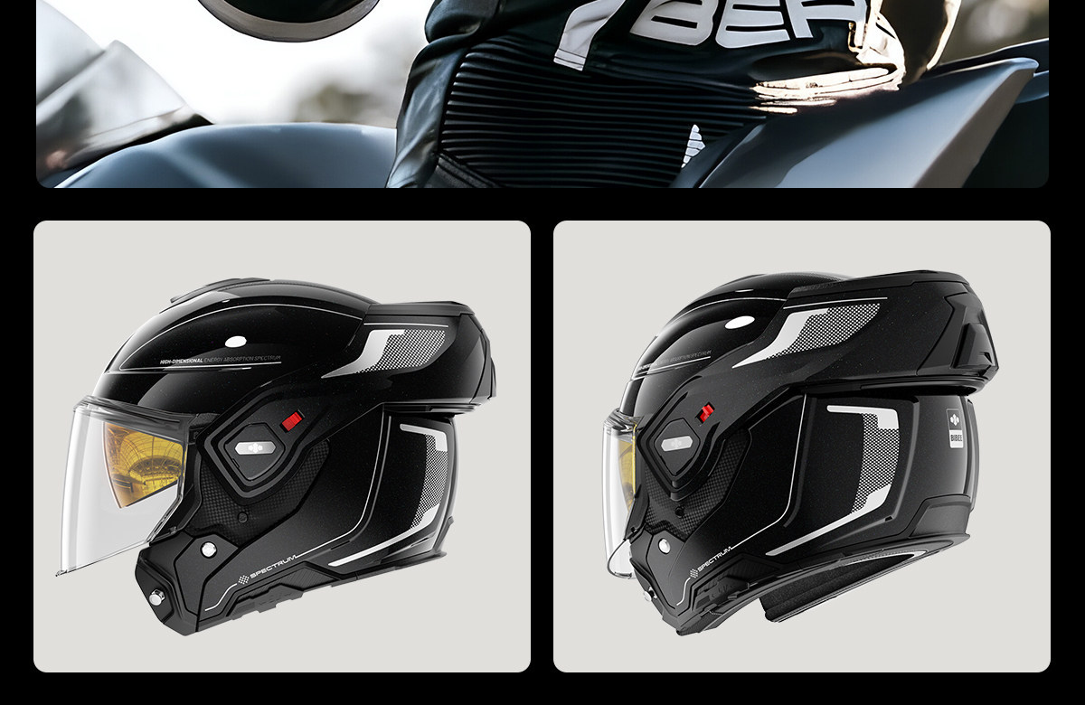 Two Little Bees Motorcycle Safety Helmet for Men, Flip-Up Open-Face Helmet, All-Season Sun Protection Full-Face Helmet, Cruising Retro Safety Helmet