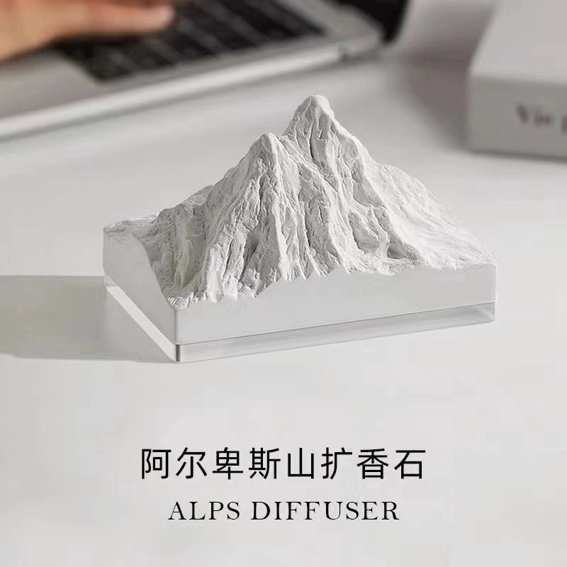 Альпийский горный диффузорный камень «Снежная гора», долговечный, для дома, офиса, спальни, без огня, ароматерапия, эфирные масла, украшения
