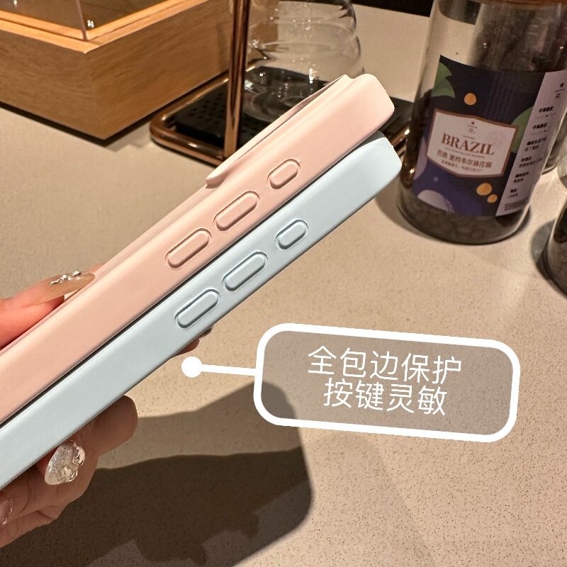 适用iPhone17promax手机壳液态硅胶苹果17Pro带AI拍照按键17AIR壳|undefined