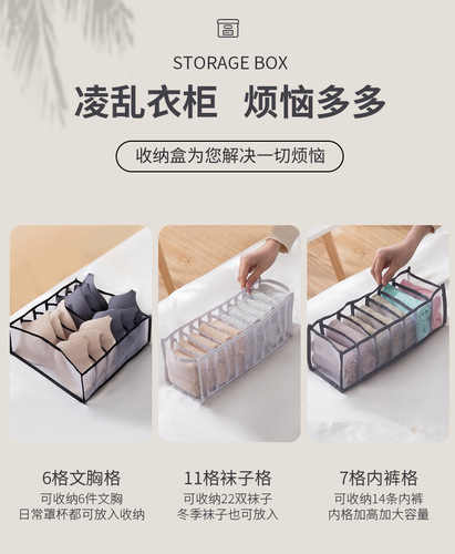 Household Drawer-Type Storage Wardrobe Organizer, Mesh Storage Box for Underwear, Bras, and Socks – Organizing & Sorting Container